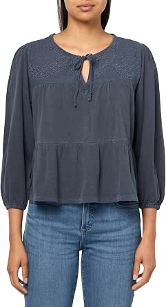 Thread Lightly Frayed Textured Babydoll Top