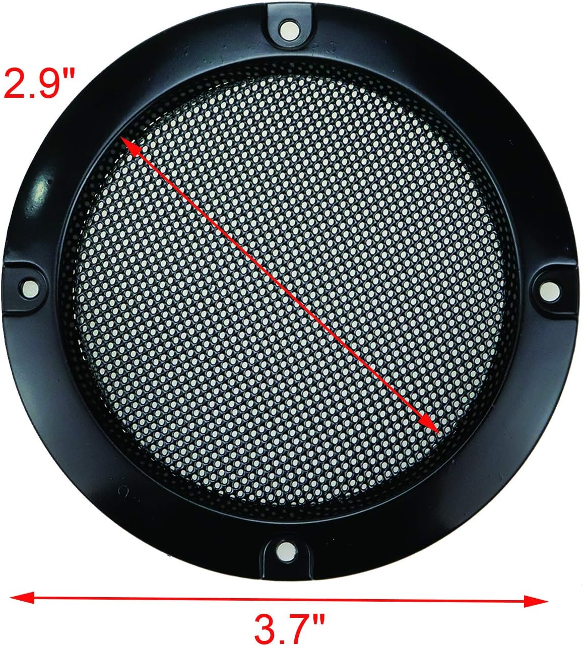 Geesatis 3 inch Subwoofer Speaker Grill Metal Mesh Speaker Grills Cover Protective Case Cover, with Mounting Screws, 2 Pcs, Black : Electronics