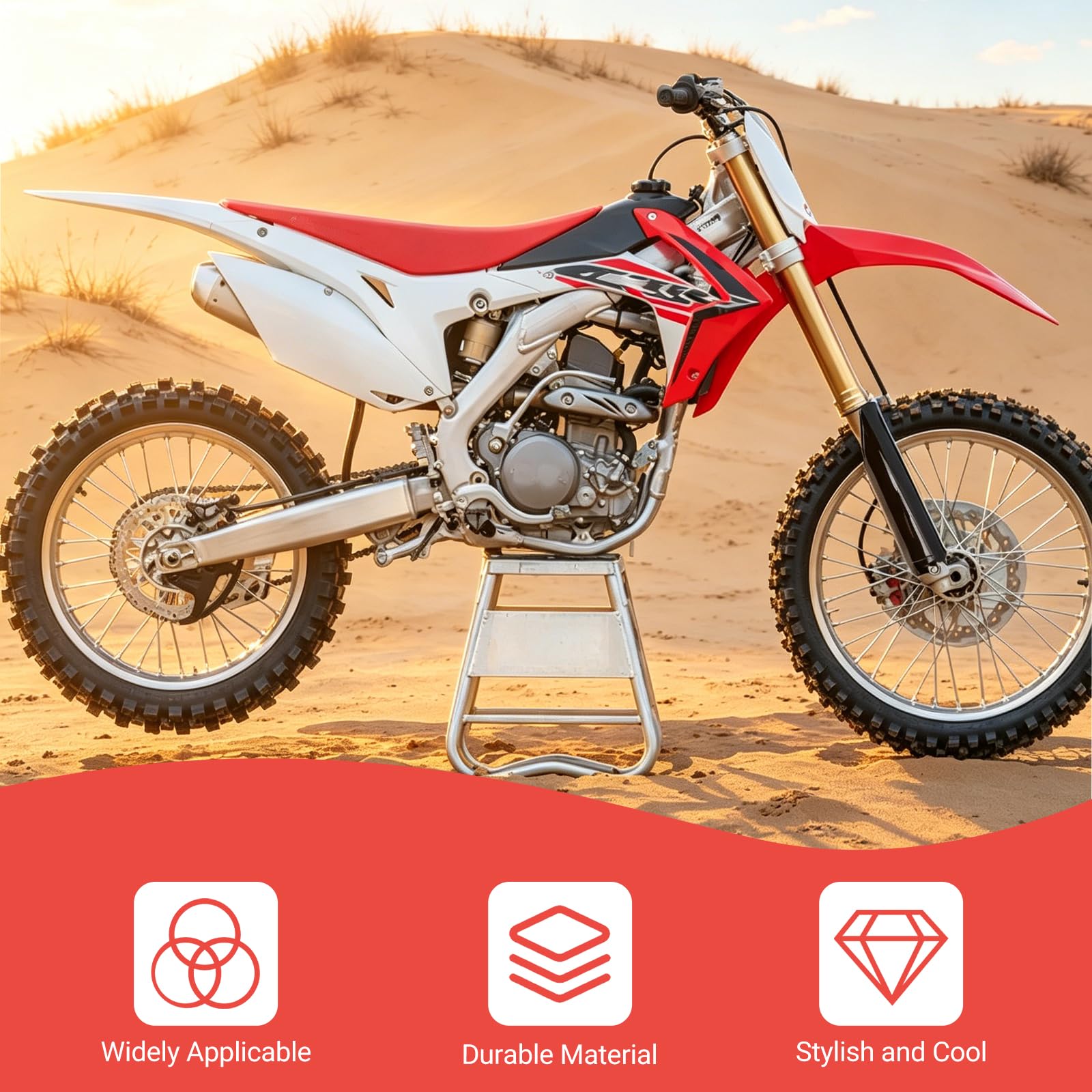 2 coperture per tubo forcella anteriore, nero lucido, protezione per forcella CRF250R, CRF250X, CRF450R, CR125, CR250, CRF 450 RX