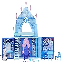 Vista 1 de Disney Frozen 2 Elsa's Fold and Go Ice Palace, Castle Playset, Toy for Kids Ages 3 and Up