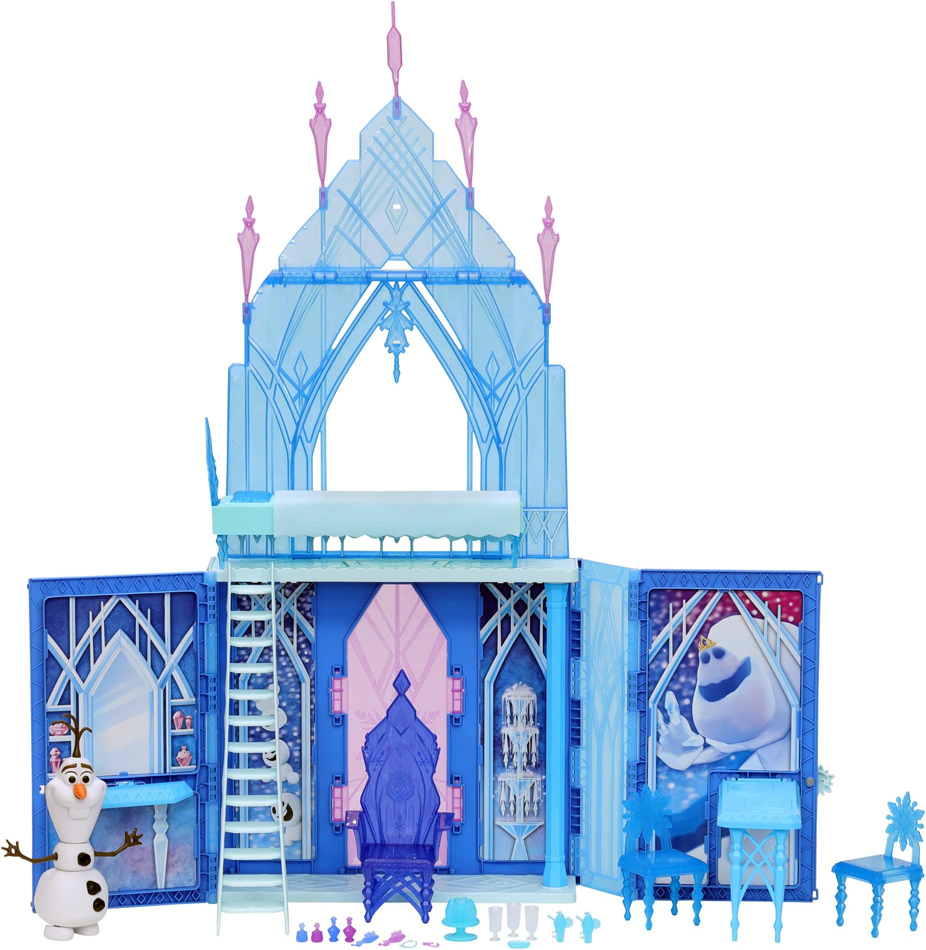 Disney Frozen 2 Elsa's Fold and Go Ice Palace, Castle Playset, Toy for Kids Ages 3 and Up
