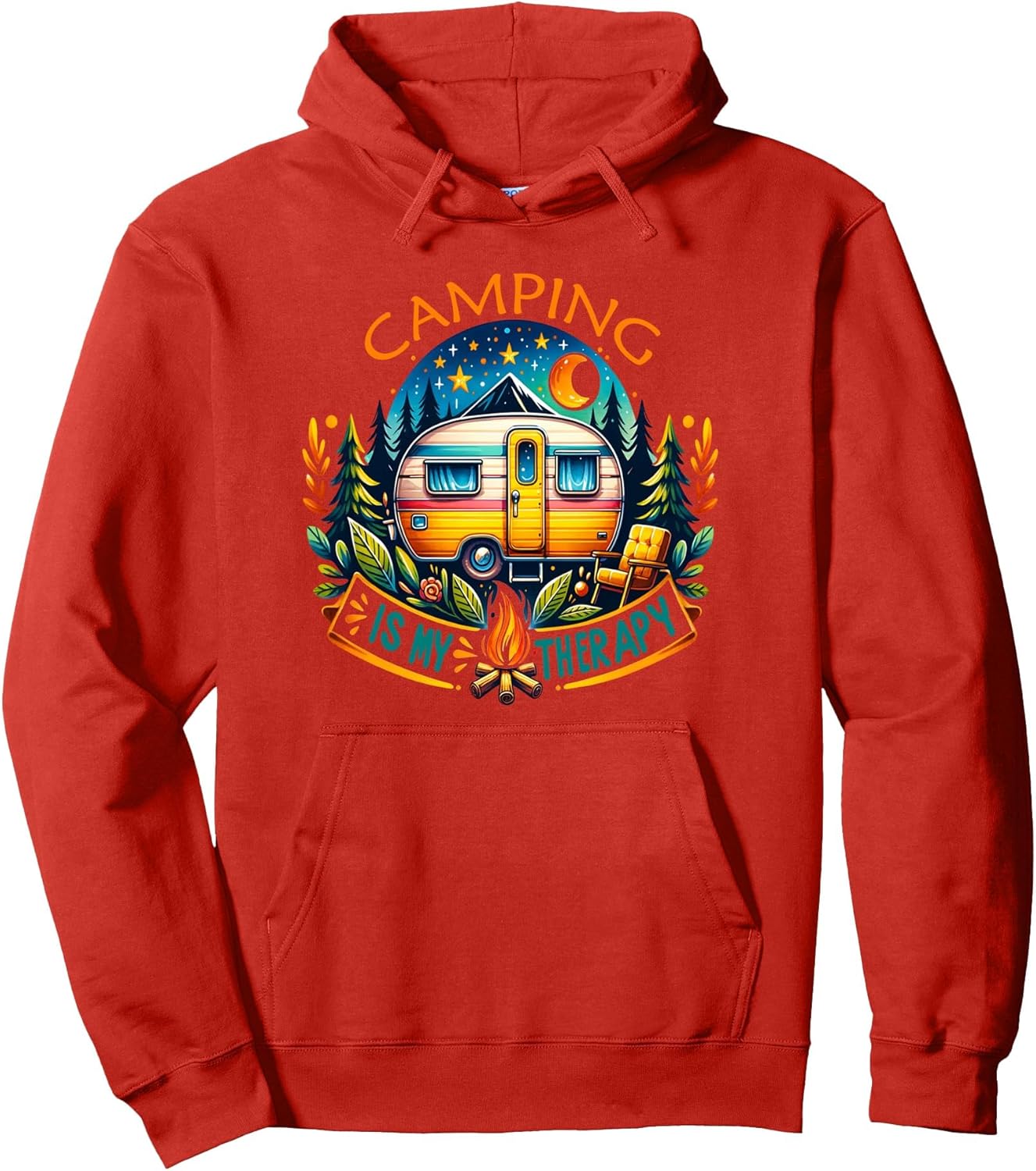 Camping Is My Therapy Pullover Hoodie