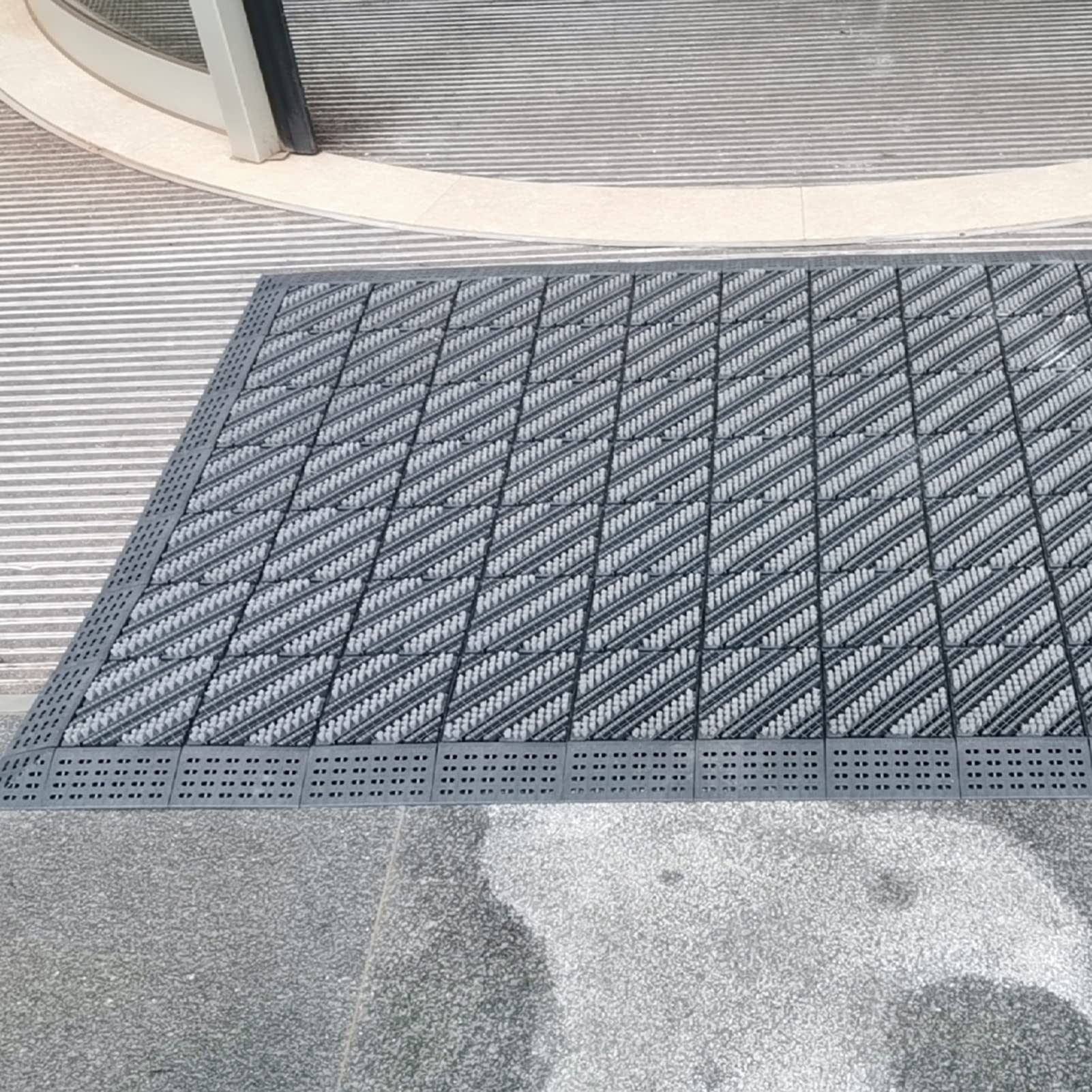 Tapis De Porte D'entrée 40x60 Cm - Décoratif Et Antidérapant - En Polyester Et Caoutchouc - Facile à Nettoyer, Idéal Intérieur/extérieur
