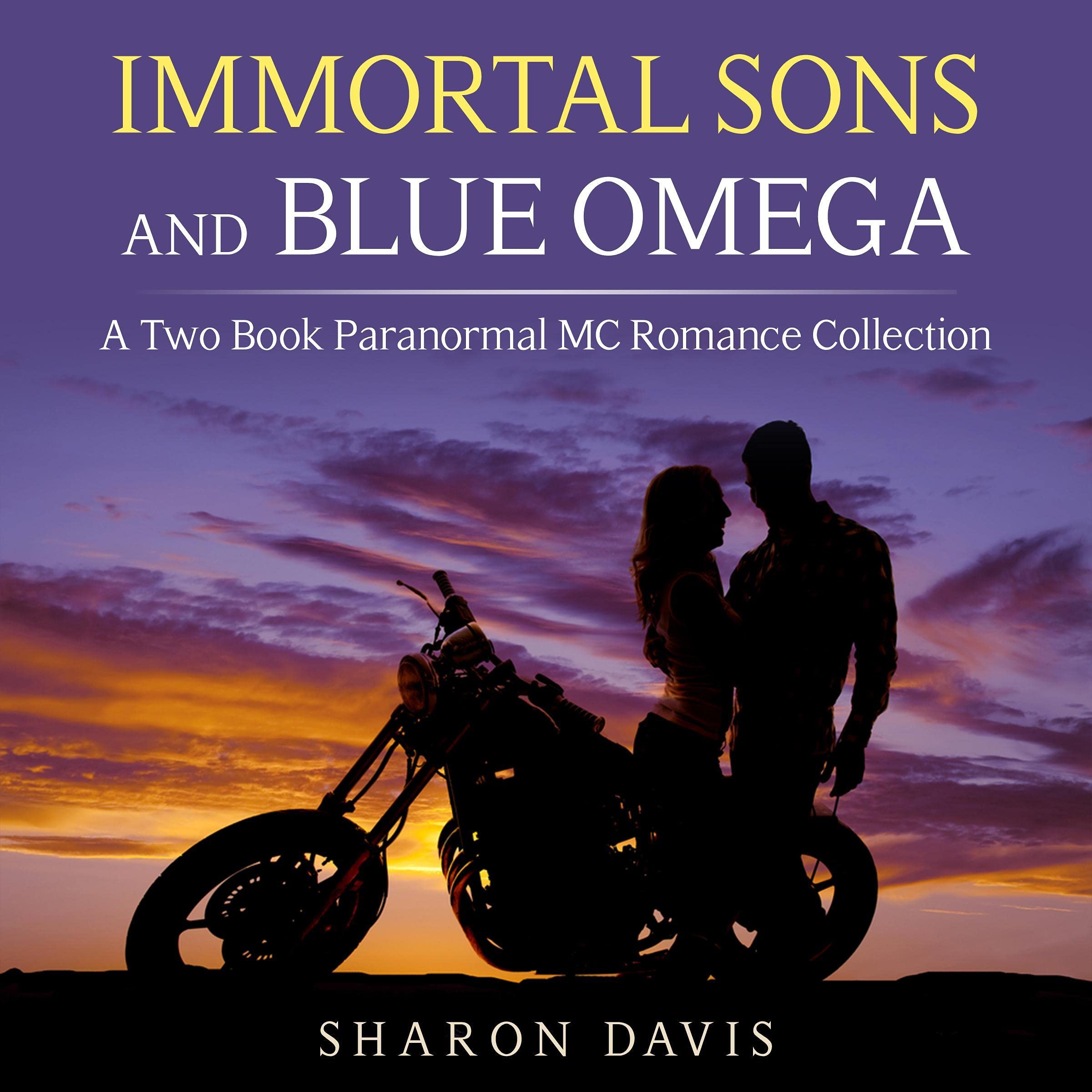 Cover art for Immortal Sons and Blue Omega Paranormal MC Romance Two Book Collection