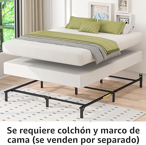 Vista 3 de YaxaBasics - Base para colchón/somier inteligente, 5 pulgadas, tamaño matrimonial