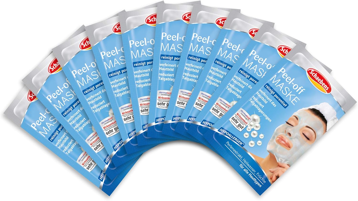 Schaebens Peel-Off Masker, 10 zakjes à 15 ml Schaebens Peel-Off Masker, 10 zakjes à 15 ml