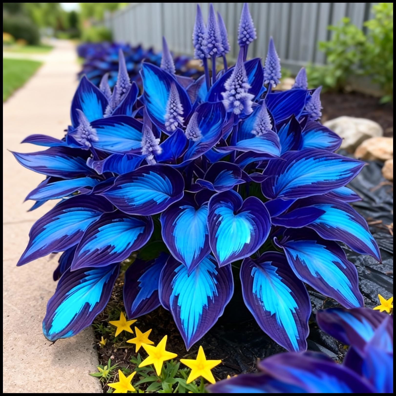 Hostas Bulbs UK,Potted-Plants-Rhizome,Shade-Tolerant Hosta Rhizomes,Hosta Plants for Garden,That Grow Fast,Excellent Display-F-10Rhizomes