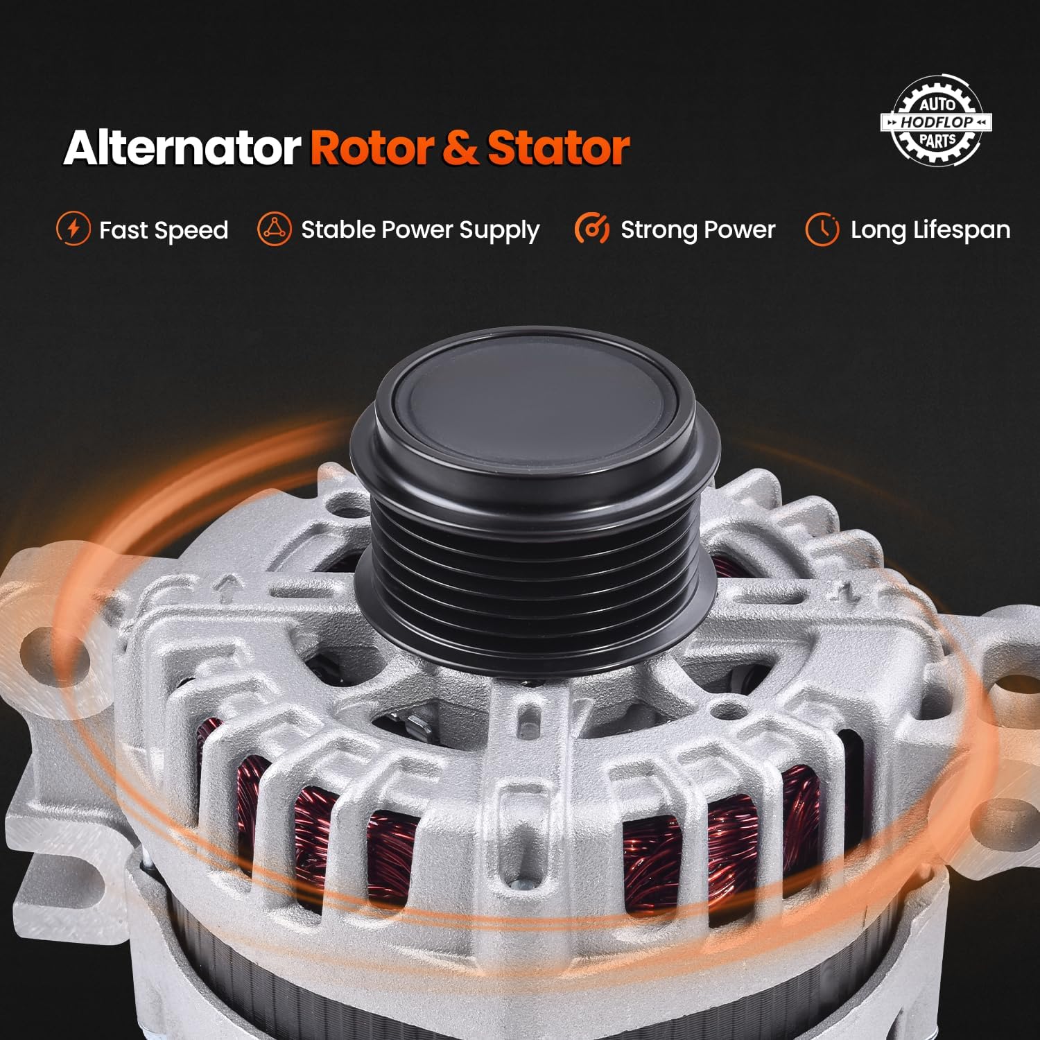 13502988 Alternator Compatible with Chevy Camaro 2010-2012 3.6L, Colorado 2015-2016 3.6L & GMC Canyon 2015-2016 3.6L 12V 150A Clockwise, Replace# FG15S026 11485N