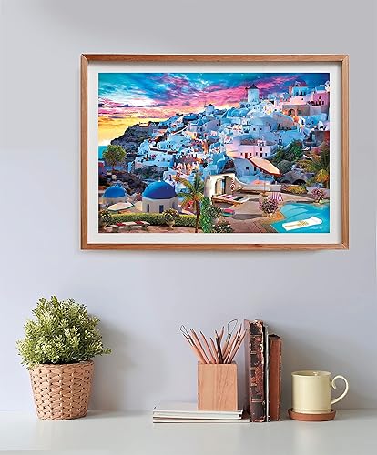 Miniatura 5 de Clementoni - View of Greece - 500 Piece Puzzle - Patience and Thinking Game - Landscape Format - Net Image - Decoration - 49 x 36 Cm - Ages 14+