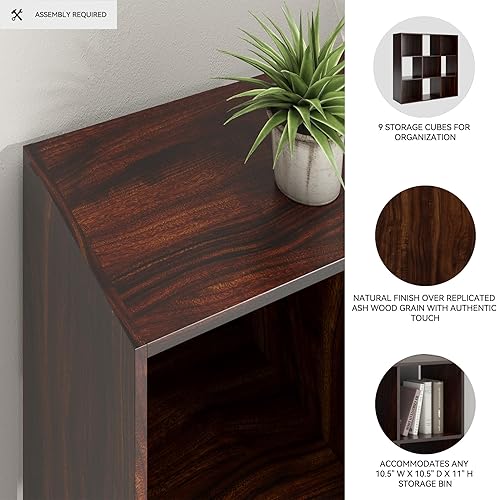 Miniatura 20 de Signature Design by Ashley Paxberry Coastal - Organizador de almacenamiento o librero moderno de 6 cubos, color blanqueado, diseño costero