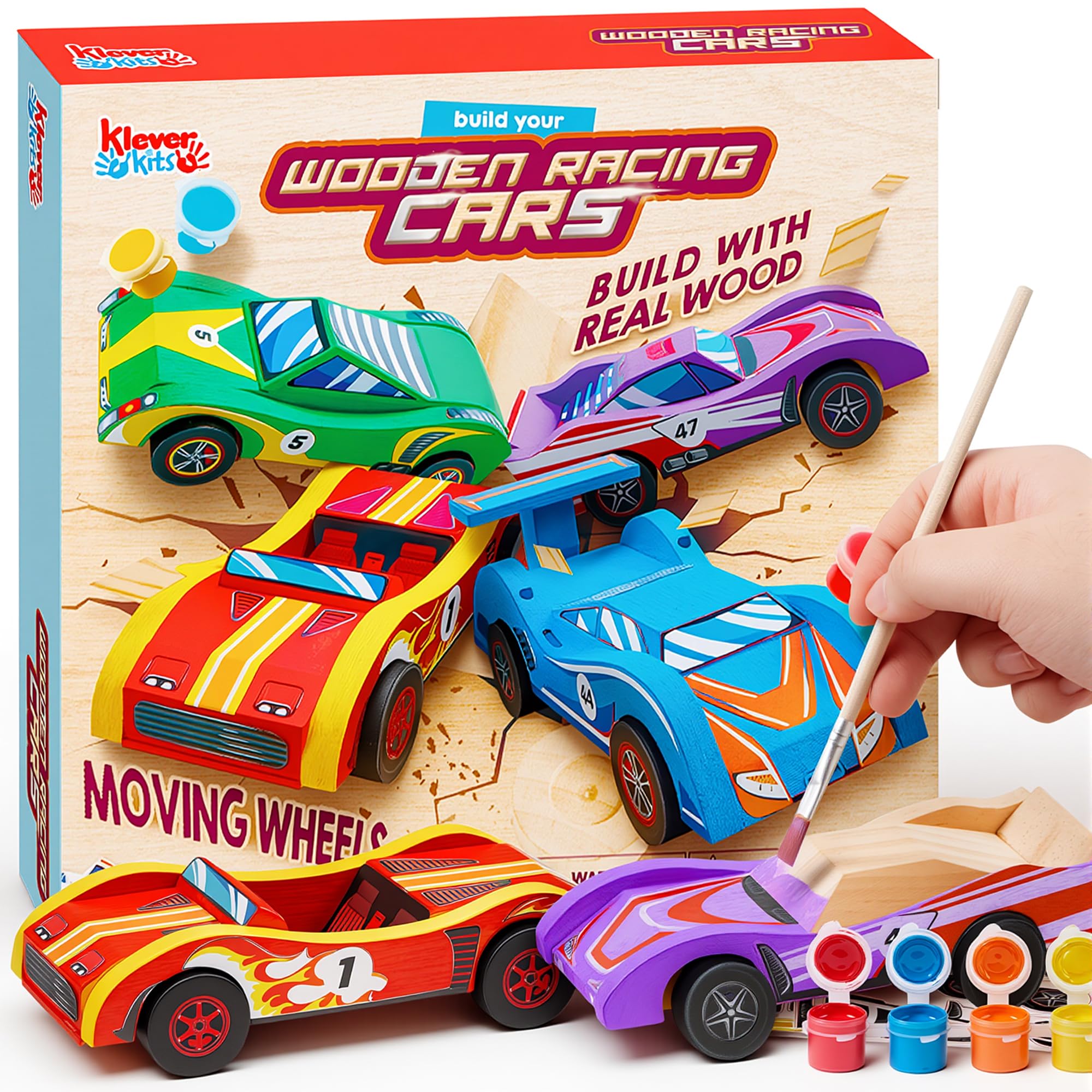 Klever Kits 4 Race Cars Build & Paint