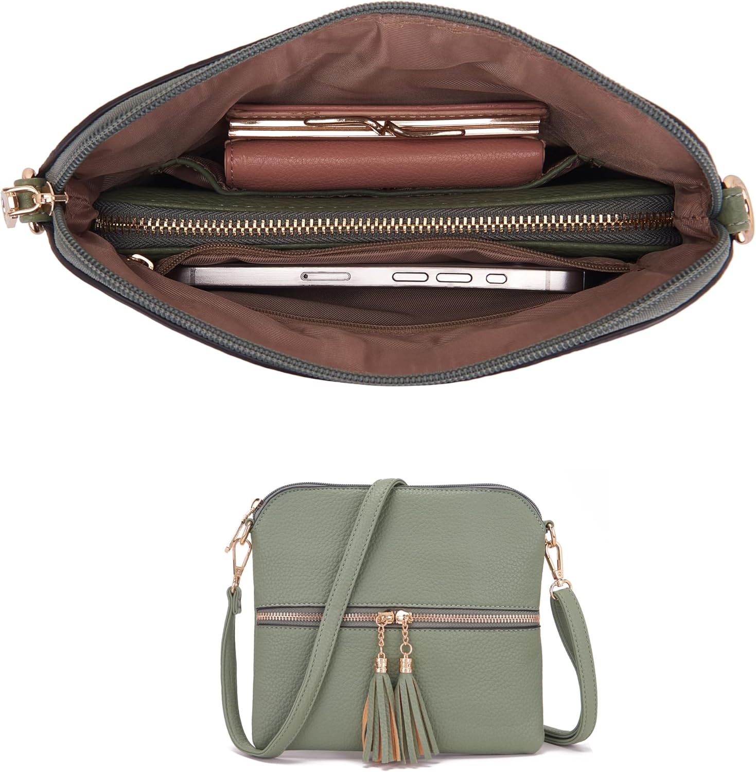 Qiyuer Purses And Wallets Set For Women Tote Handbags Large Hobo Bag Purse With Wallet 3PCS | Large, Purse With Wallet, 3PCS - Image 5