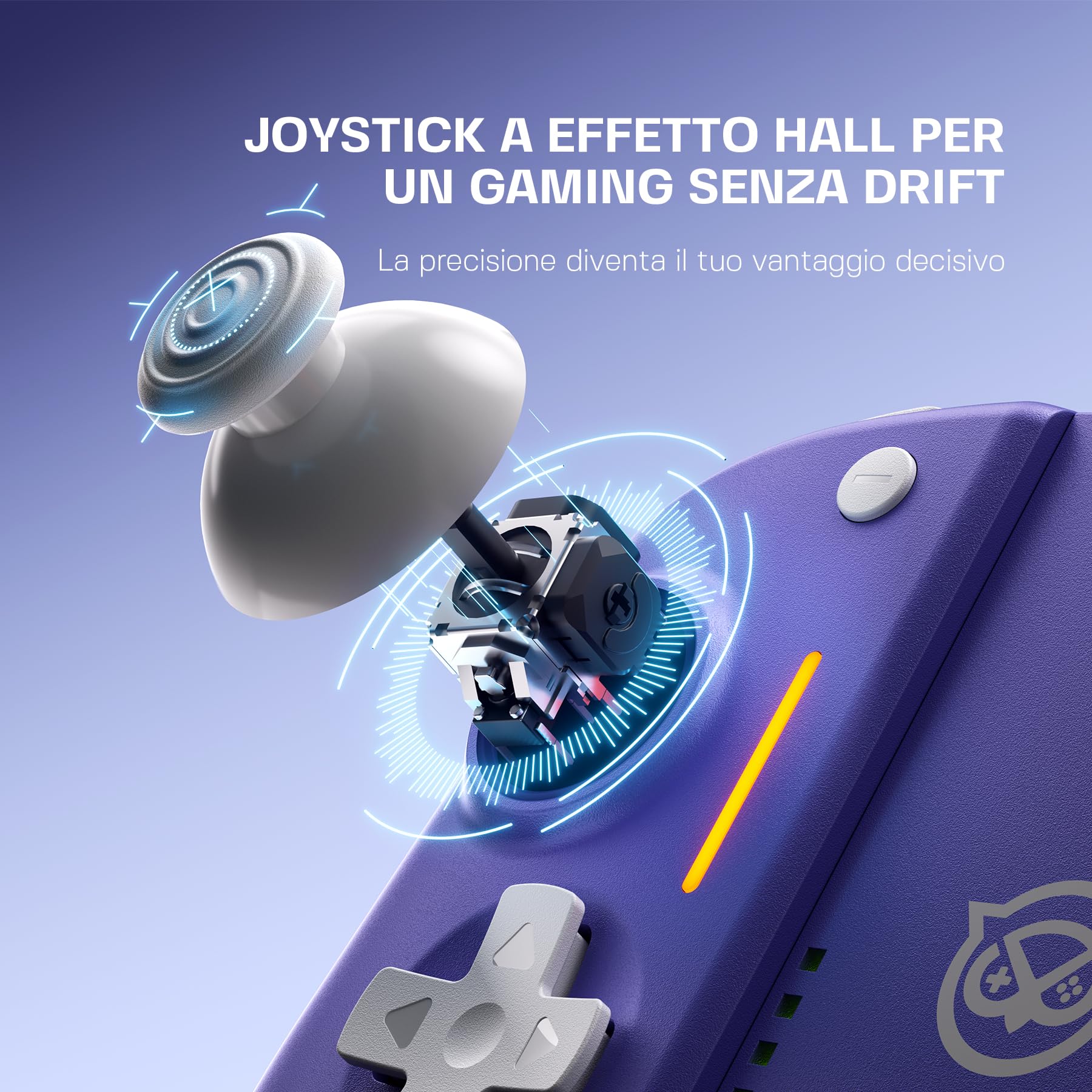 NYXI Hyperion 3 Controller per Switch 2 – Primo Controller Wireless di Terze Parti per Switch 2, Hall joystick, Pulsanti Meccanici, Pulsante C, 9 Assi Giroscopio, Pulsanti Posteriori, Ergonomico