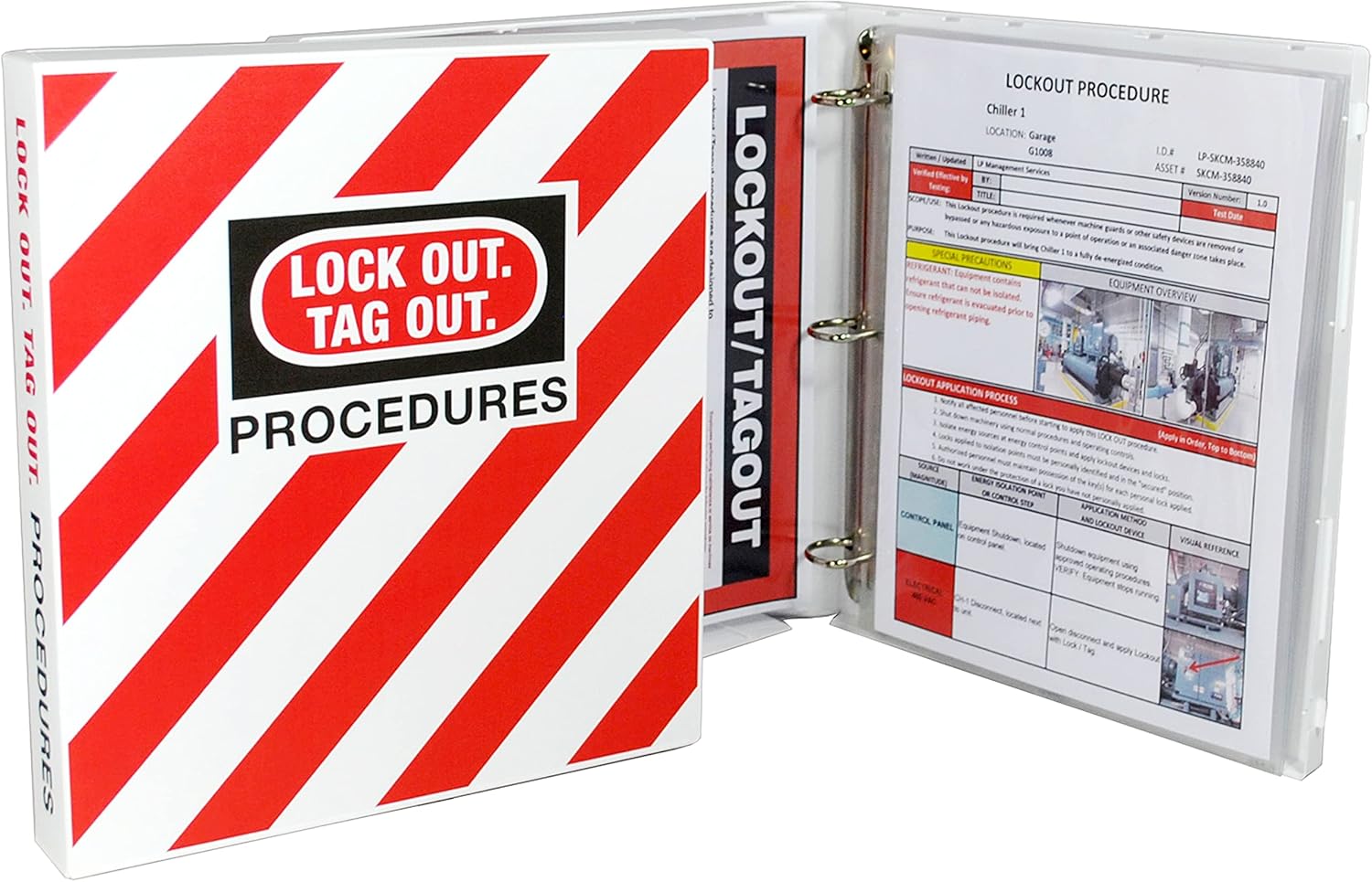 UniKeep Industrial Sample Pack - Features Lockout Tagout, Emergency Procedurs, Standard Procedures, and SDS Binders