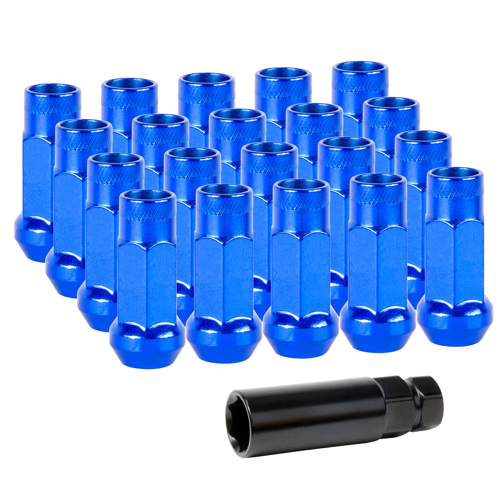 Lug Nuts Radmuttern Stahl M12x1,5 | Blau : Amazon.de: Auto & Motorrad 