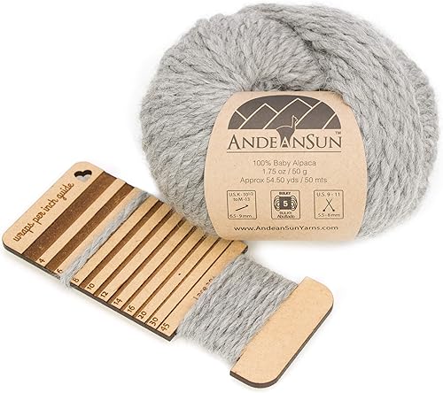 Miniatura 5 de (Juego de 3) Ovillos 100% de lana de alpaca bebé #1, DK #3, Worsted #4, Bulky #5 (150 gramos  5.29 onzas en total), lujosos, acogedores y suaves