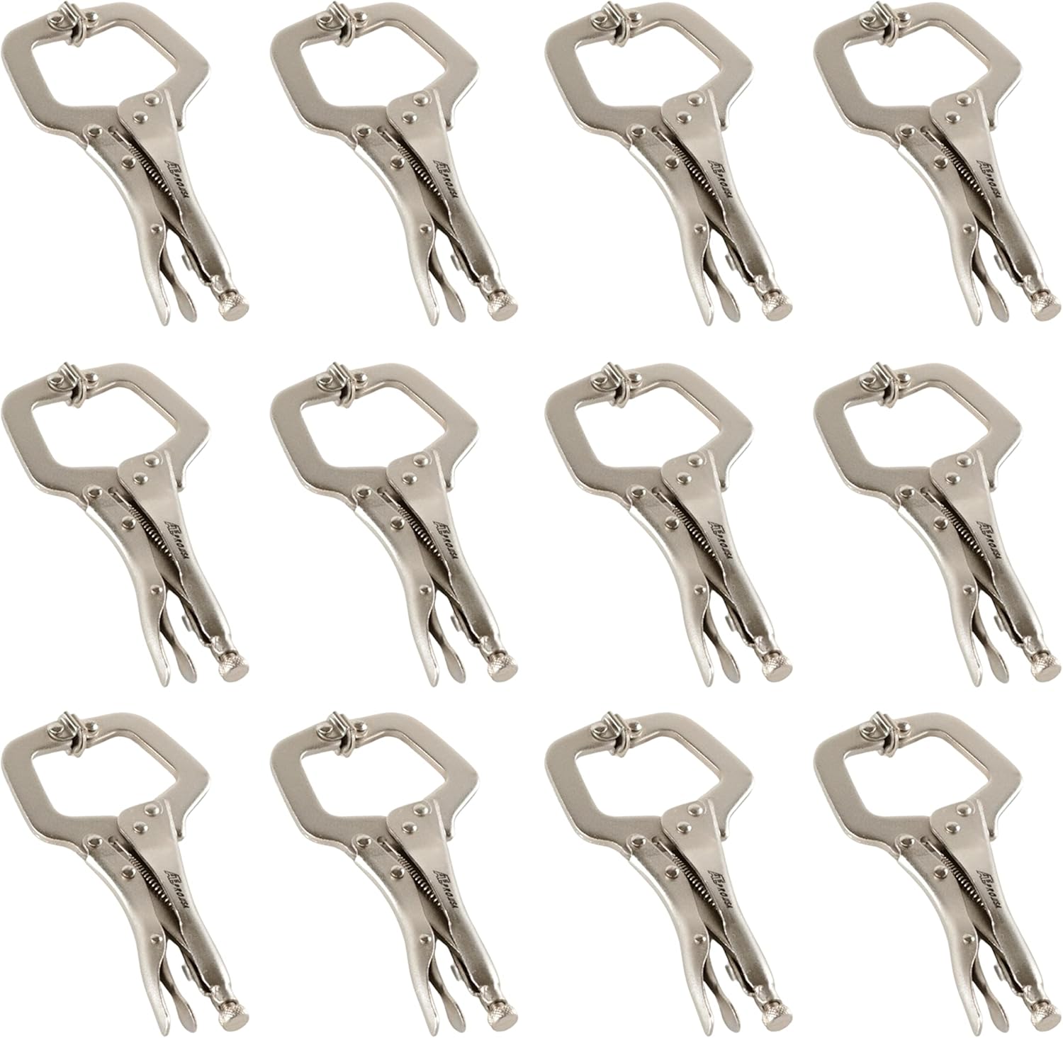 ATE Pro. USA - 6-Inch Swivel Pad Locking C-Clamp Locking Pliers - (12 ...