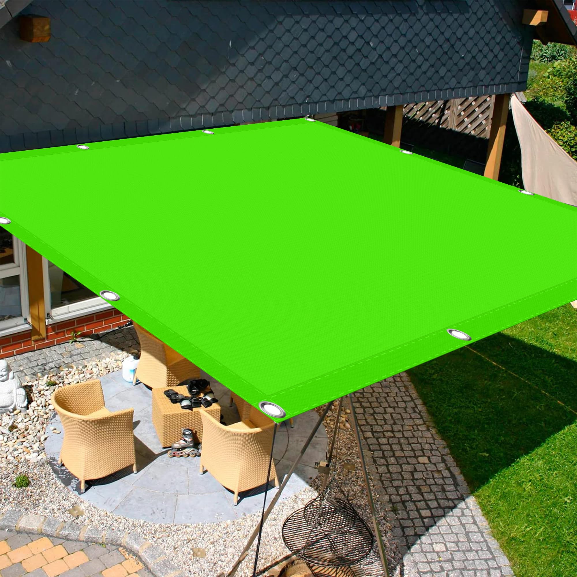 Zonwering Schaduw Doek 80 x 100 cm 98% Uv-bescherming Schaduwdoek UV-bestand voor Planten Zwembad Hondenhok, Rode Wijn