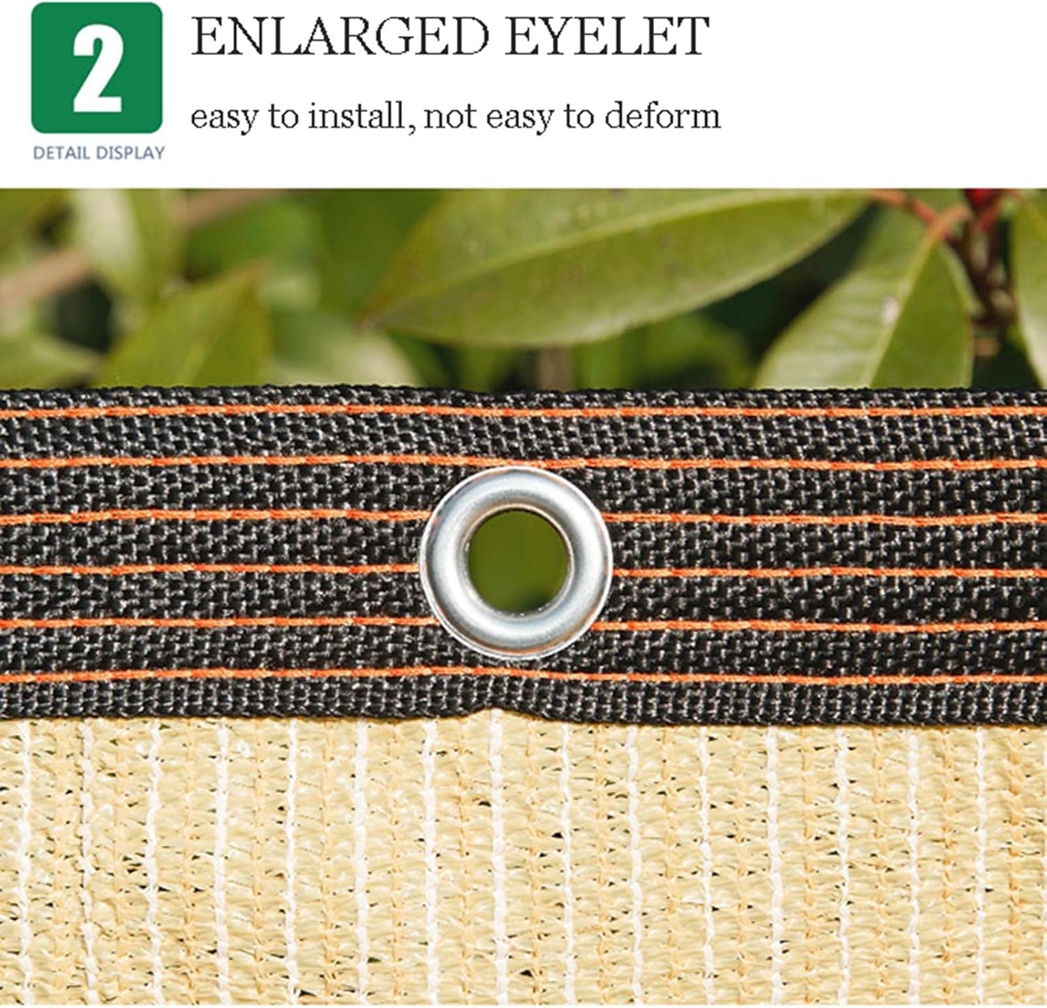 High Performance Shade Net, Outdoor Shade Netting, Uv-Resistant Privacy Mesh, Lightweight and Durable Shade Nets, for Garden, Backyard, Plants, Beige,2x3m(7 * 10ft)