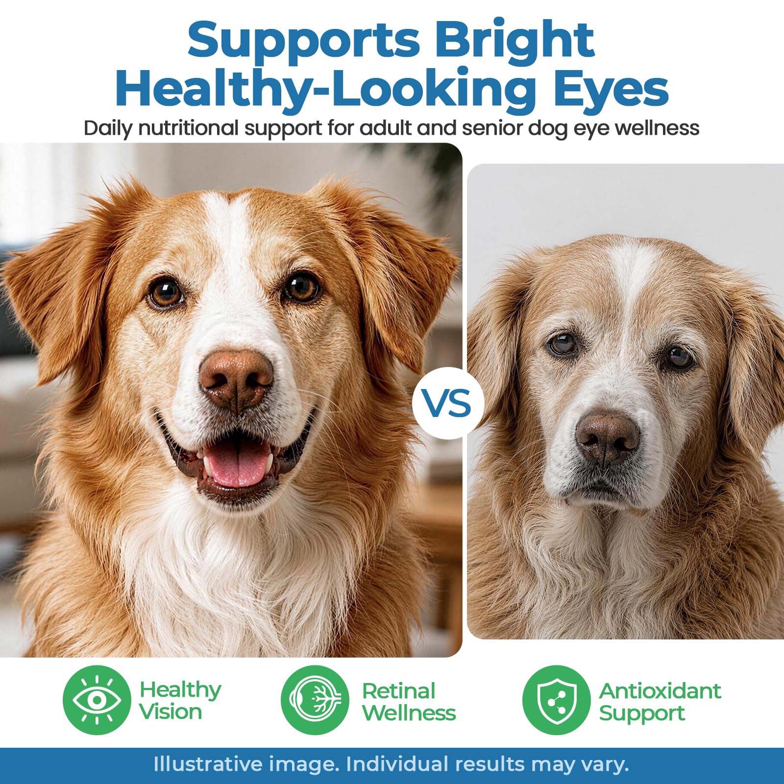 Senior Dog Eye Supplement with Lutein and DHA, 120 Soft Chews — Amazon image 2