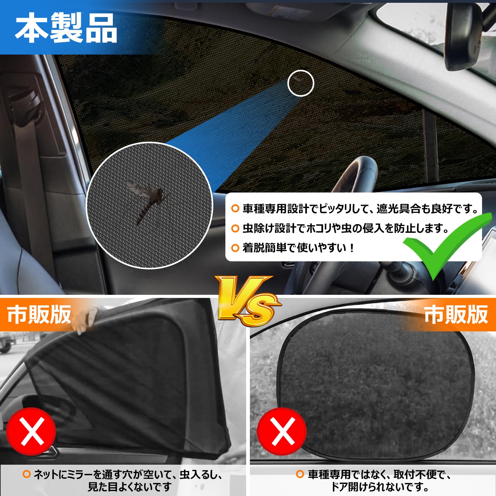 Amazon | BLUESEATEC トヨタ プリウス 50系 遮光 メッシュカーテン