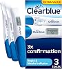 Clearblue Pregnancy Test 3X Confirmation Combo Pack, Result As Fast As 1 Minute (Visual Sticks) & Tells You How Many Weeks (Digital Stick), Kit of 3 Tests (1 Digital, 2 Visual)