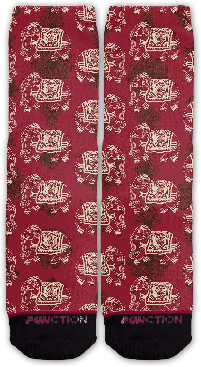 Function - Indian Elephant Pattern Fashion Sock