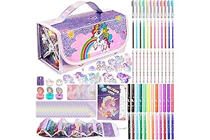 115PCS Washable Unicorn Markers Set for Kids 4-9