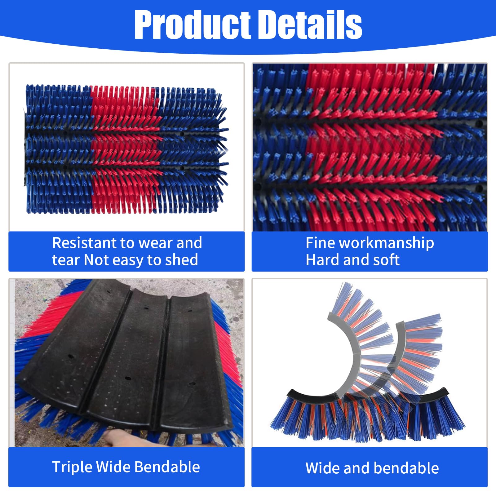 Horse K16.5*13in Equine & Bovine Massage Brush Kit With 40 Nails,Cattle Scratching Post, Cow