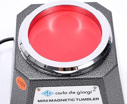 Polisher TBVECHI Magnetic Tumbler 100mm Polisher&Finisher Acrylic Bowl 4 Speeds Control Durable Magnetic machine jewelry gold tool