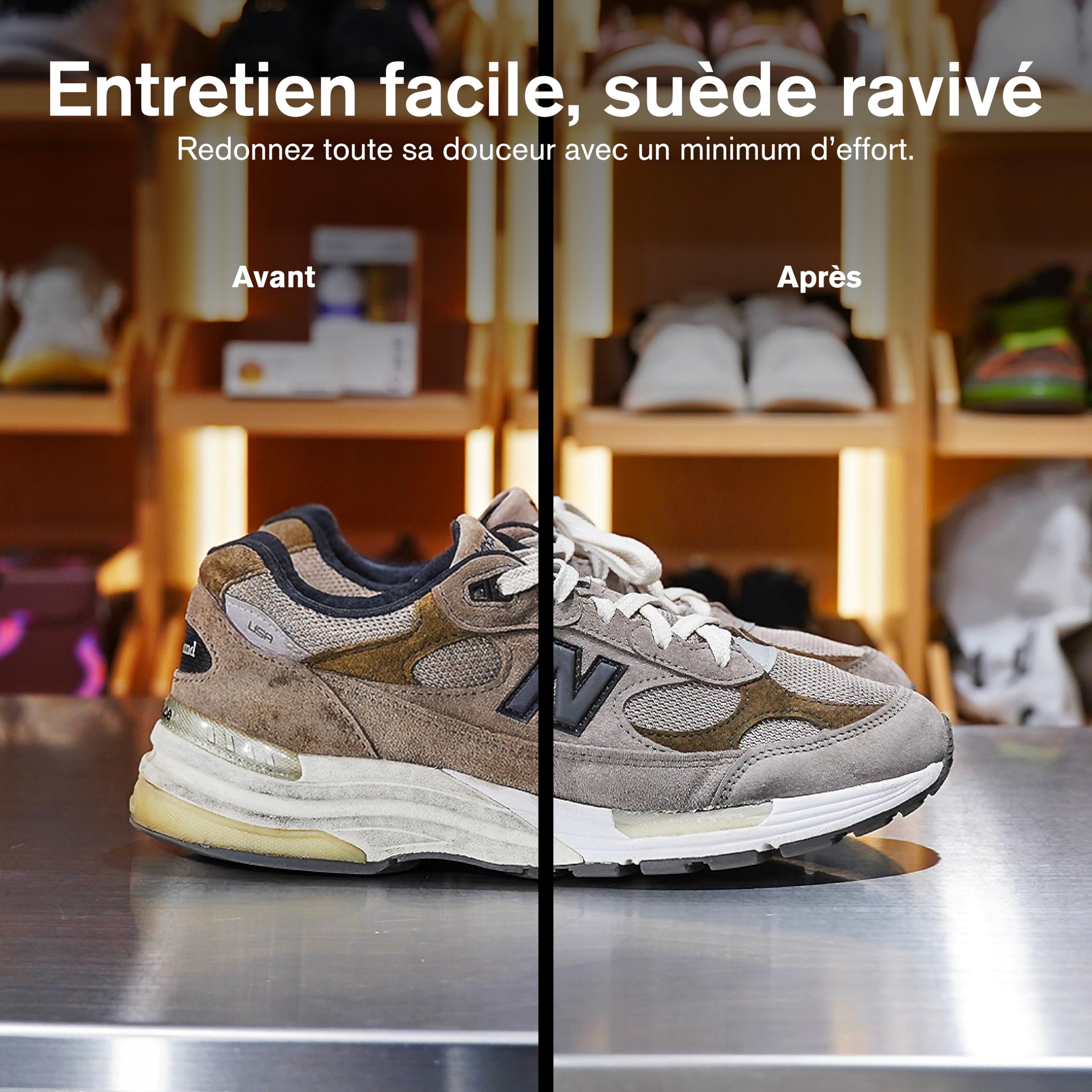 Jason Markk Kit avec Une Gomme à Daim et Une Brosse à Chaussures, Nettoyant pour Daim et Cuir Nubuck - pour Le Nettoyage à Sec des tiges et Semelles intermédiaires Sales