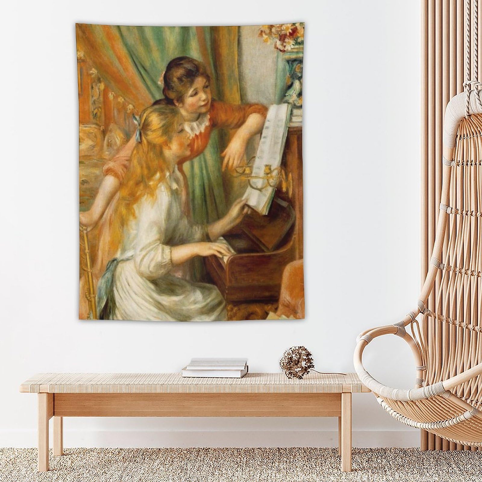 Amazon.co.jp: ピアノを弾く二人の少女 ルノワール 絵画 アート