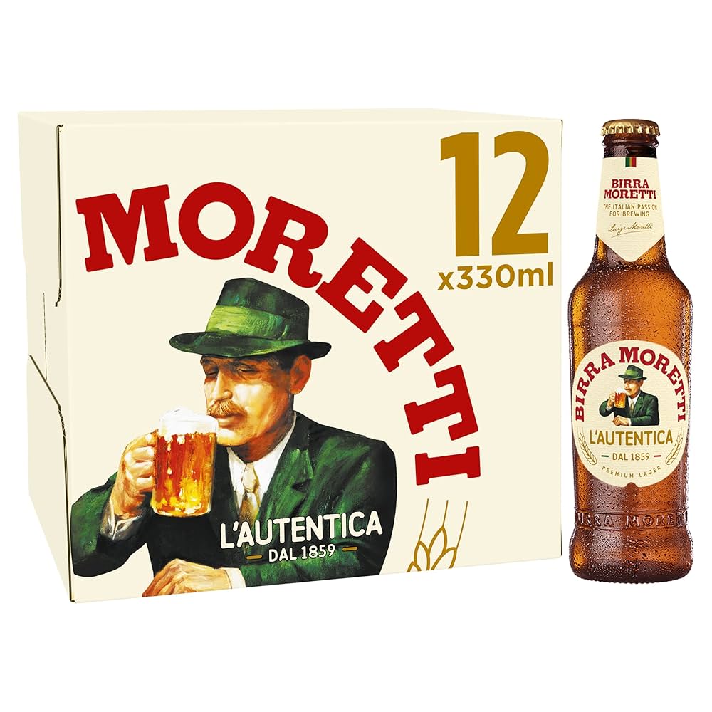 Birra Moretti Premium Italian Beer, 12 x 330ml : Amazon.co