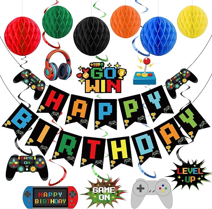 Vindarnas möte: Kinesisk öppna världs-RPG får massiv start, här är de första siffrorna 7 Video Game Birthday Decorations Game Theme Party Decorations Kit Includes Happy Birthday Gaming Banner Hanging Swirls Honeycomb Balls for Gaming Theme Birthdays Party