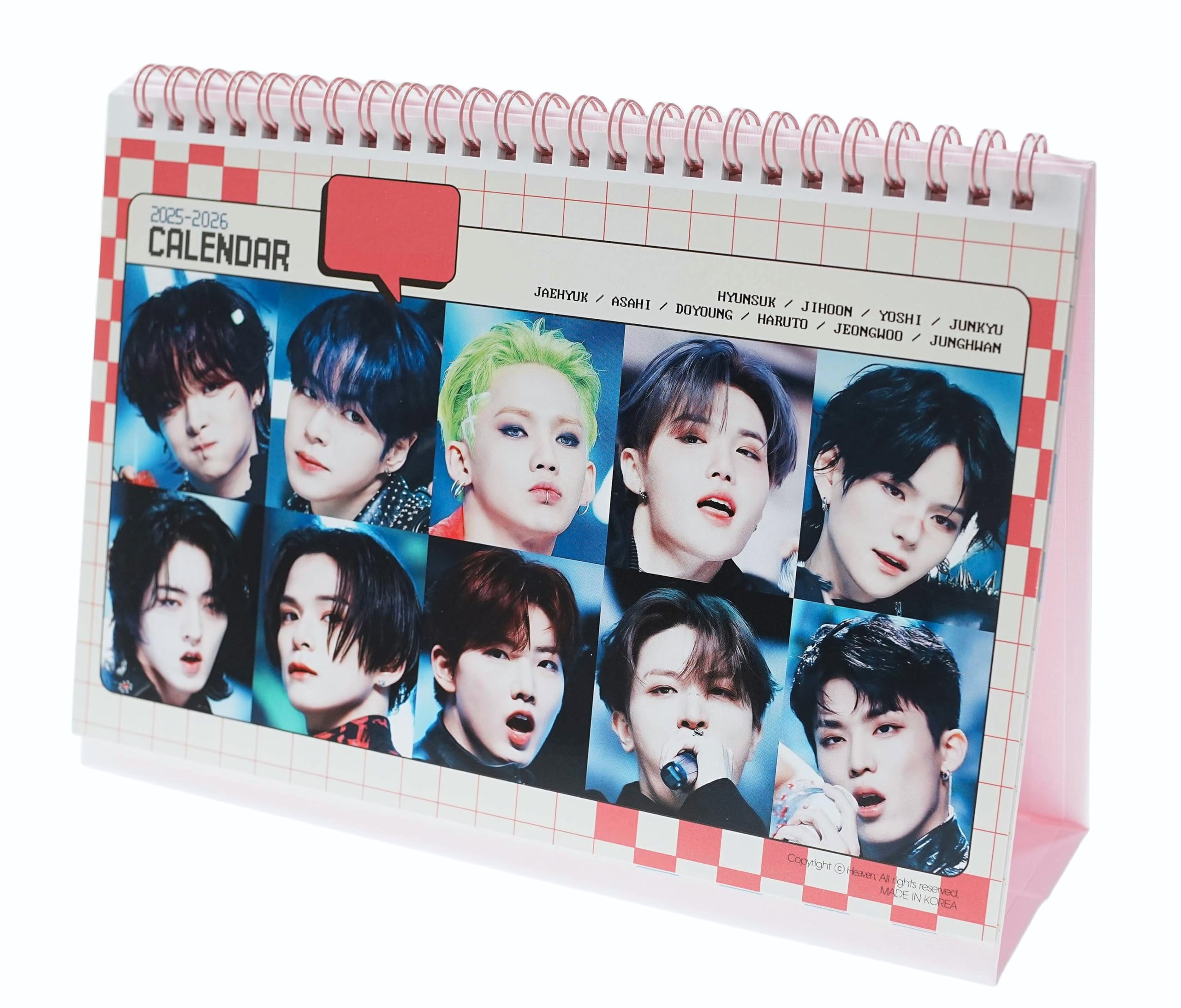 Amazon | トレジャー グッズ 卓上 カレンダー (写真集 ピンク 卓上