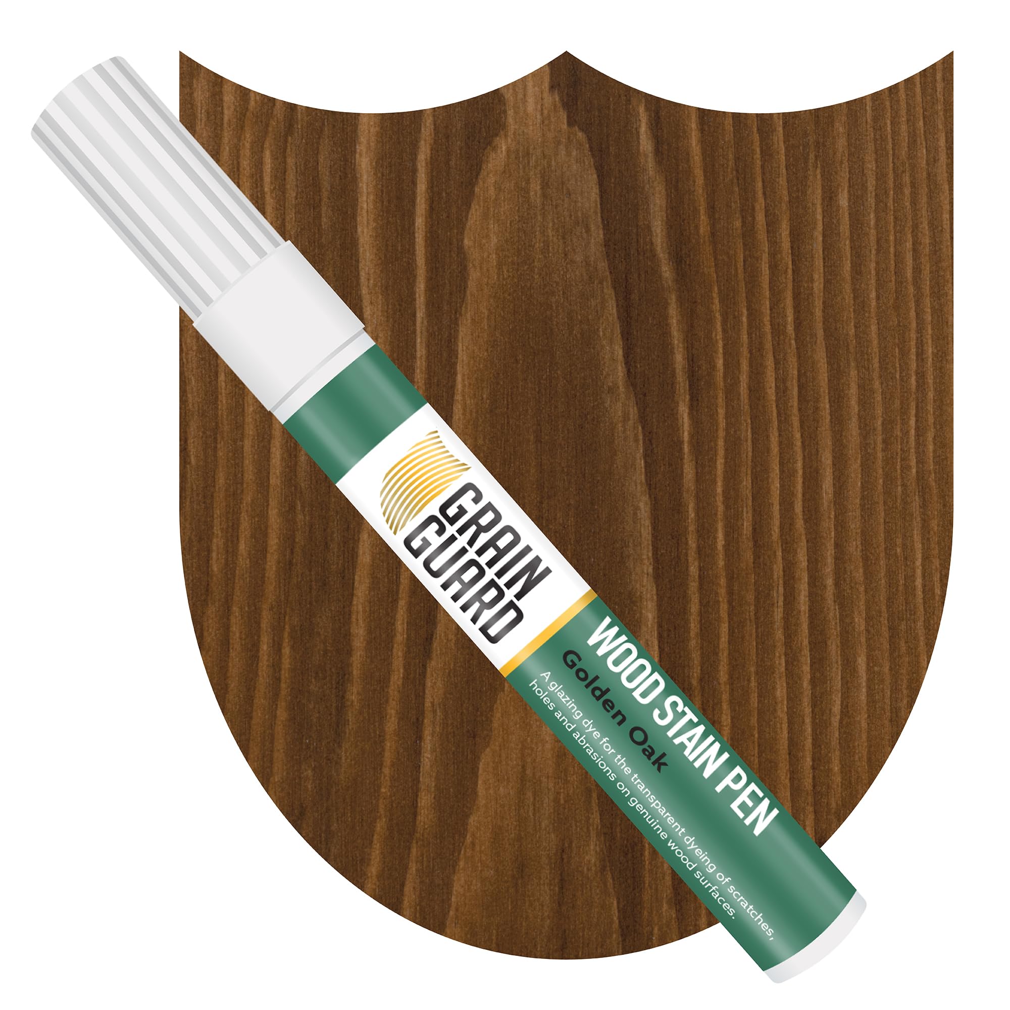 GRAIN GUARD Wood Stain Touch-Up Marker Pens | GOLDEN OAK | For Touching Up & Staining Scratches, Scuffs, Marks & Dents | Ideal For Wooden Floors, Furniture, Doors, Windows | Fast Drying & Waterproof