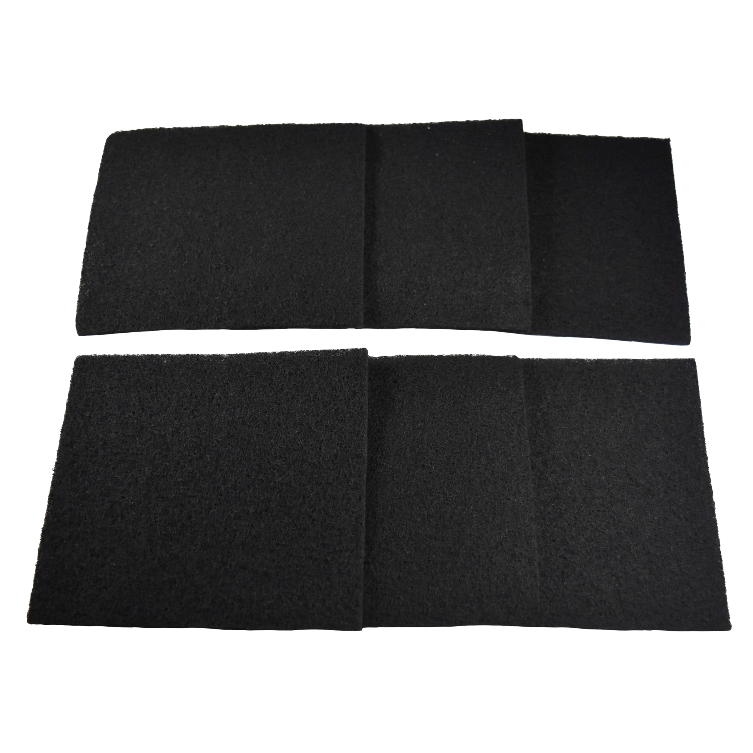 HQRP 6-Piece Activated Charcoal Carbon Litter Box Filters for Hooded Cat Litter Box, 6 x 6.5 Inch Trimmable Pads, 10mm Thick - image 7