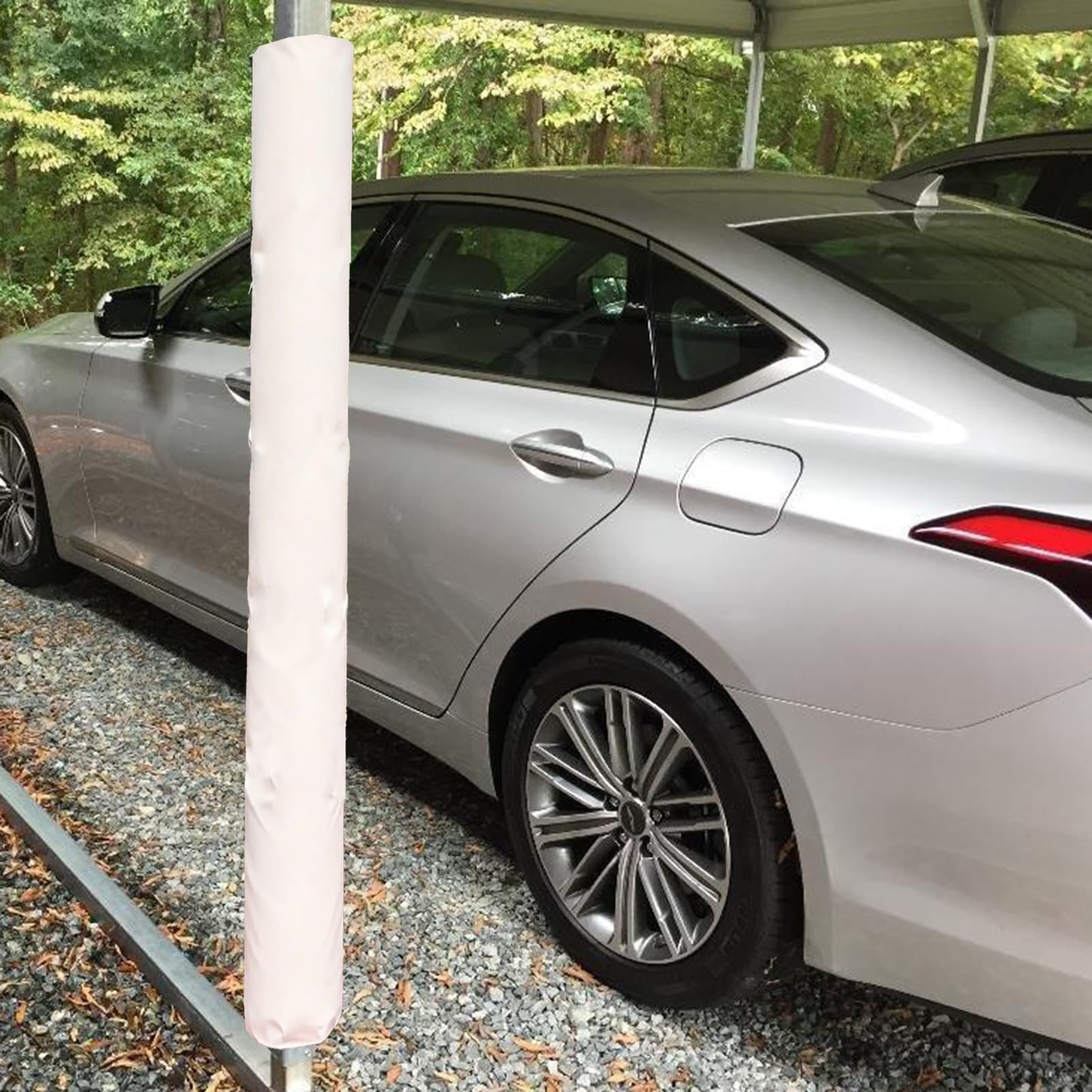 Garage Post Padding for 1-10 Inch Diameter Poles Basketball Court Protective Column Cover Soft Foam Wrap for Safety & Impact Absorption