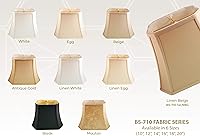 Vista 2 de Royal Designs Pantalla de Lámpara Rectangular con Esquinas Cortadas - Cáscara de Huevo - (7 x 10) x (12.25 x 18) x 13.25