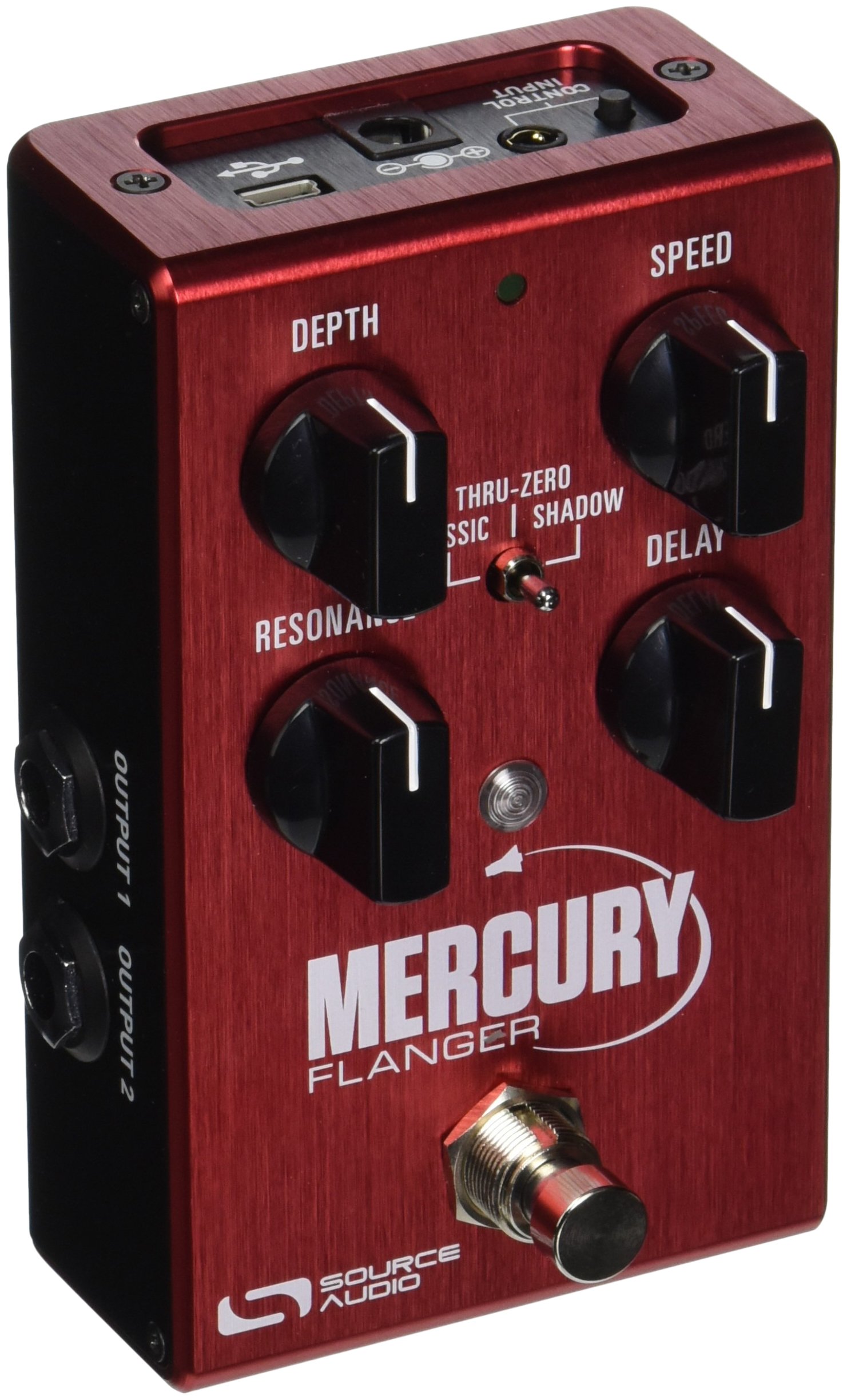 Audiosource Source Audio SA240 Mercury Flanger Effect Pedal, Red