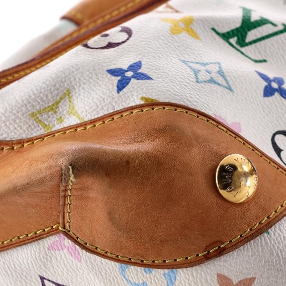 Pre-Loved Ursula Handbag Monogram Multicolor, White