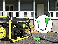 Vista 5 de oviitech NEMA L5-30P a NEMA 14-50R RV Generator Adapter Cable de alimentación, 250V, SJTW 10AWG* 3C, adaptador de conversión de generador macho