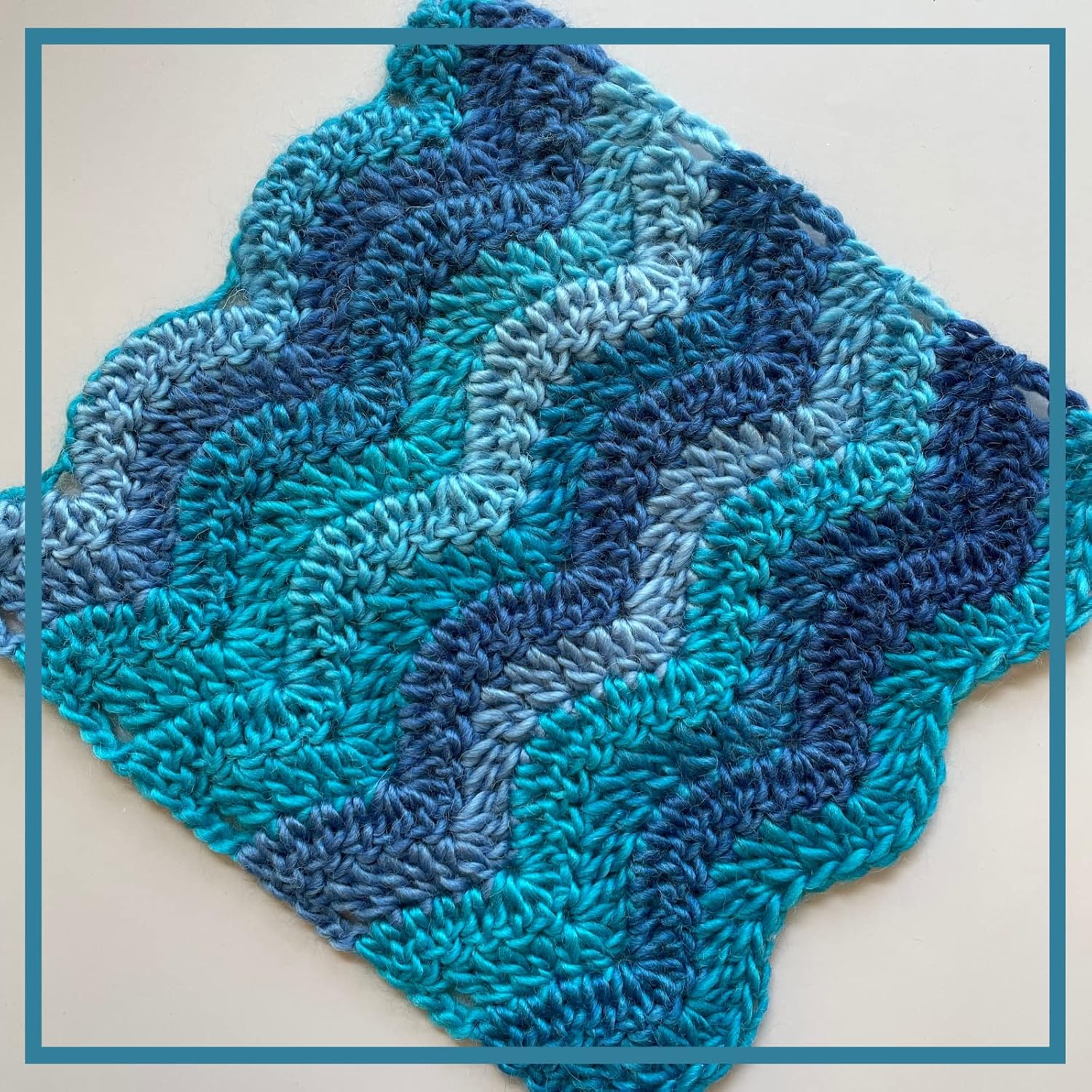 Wool Wonders Yarn for Crocheting, 4-Pack (640Yds / 400G), Free Patterns - Wool Yarn for Knitting - Aran/Heavy #4 Medium Worsted Weight - Blue Waters