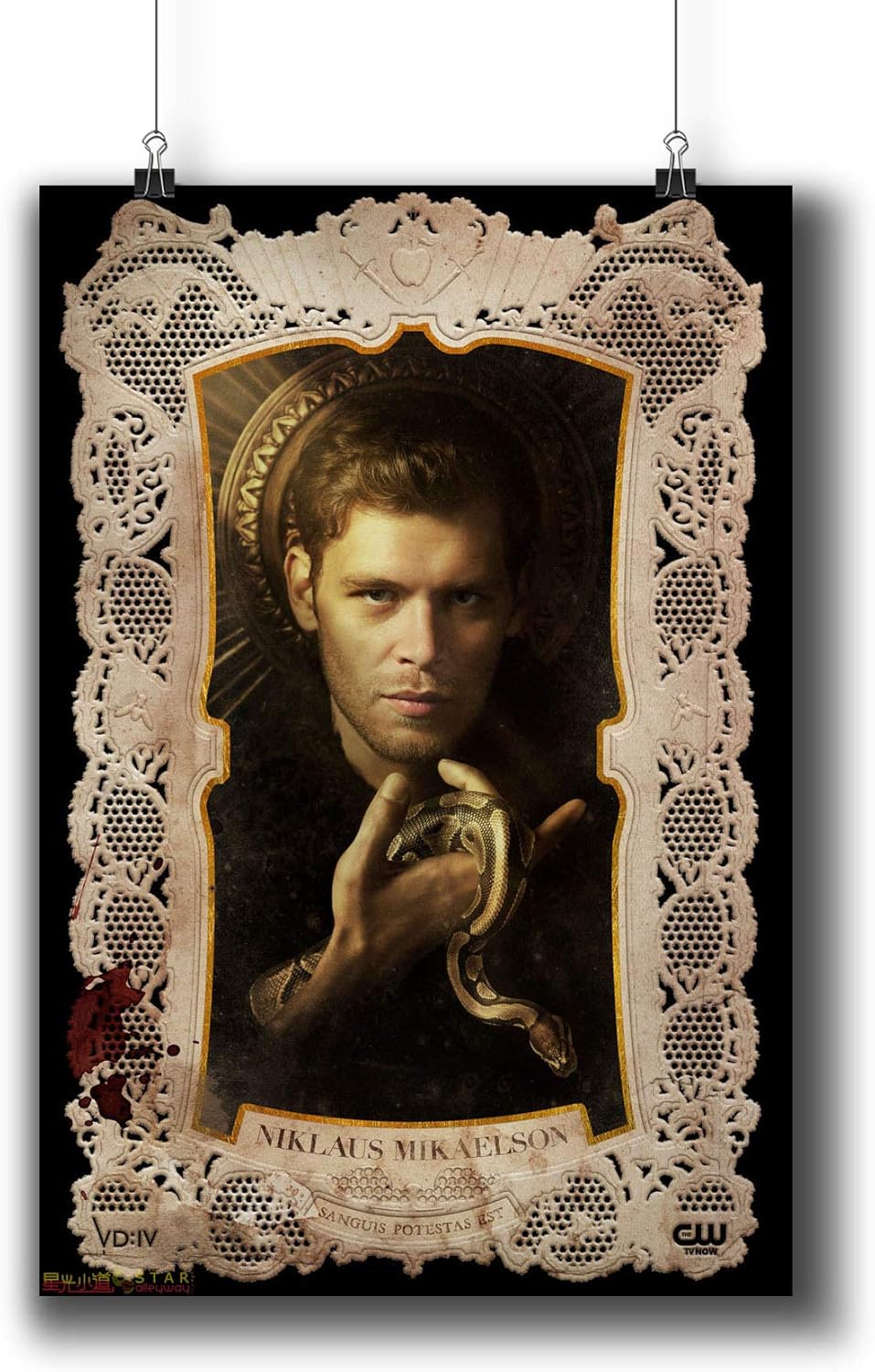 The Vampire Diaries TV Series Poster Small Prints 058-013 Klaus Mikaelson Joseph Morgan,Wall Art Decor for Dorm Bedroom Living Room (A4|8x12inch|21x29cm)