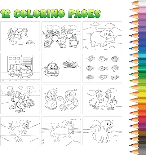 Miniatura 8 de Libro de calcomanías de hábitats de animales para niños, más de 700 calcomanías reutilizables de ciudad coloridas, 12 escenas (animales,