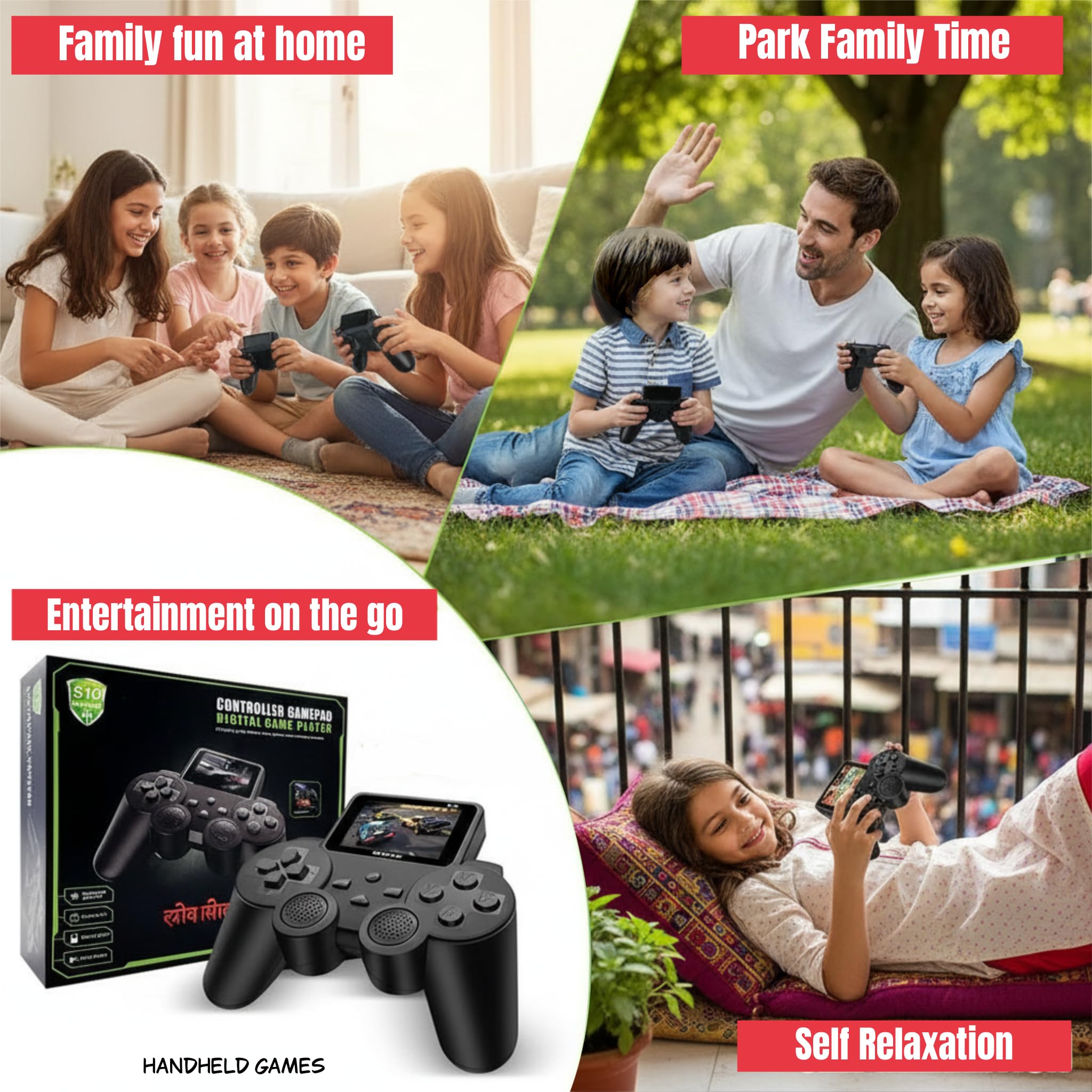 SNAPTRON Retro Handheld Gaming Console - 520 Games -9