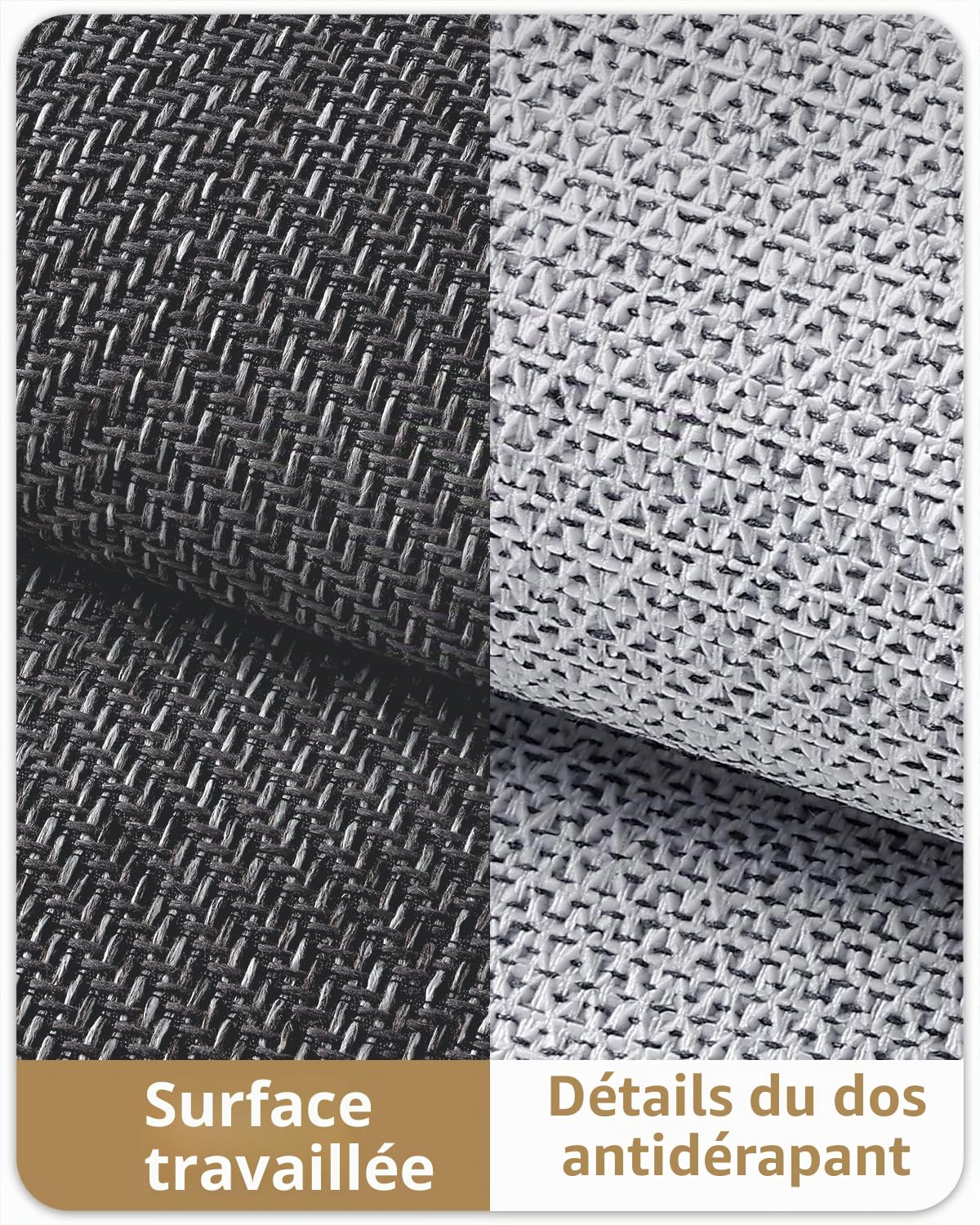COLOR&GEOMETRY Ultrafin Paillasson Interieur Entree 90 x 150 cm, Tapis Entrée Intérieur Antidérapant, Lavable en Machine, Tapis de Porte pour Entrée, Couloir, Gris Foncé, Emballage Plié
