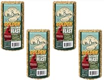 4-Pack of Mr&period; Bird Golden Safflower Feast Small Wild Bird Seed Cylinder 25 oz&period;