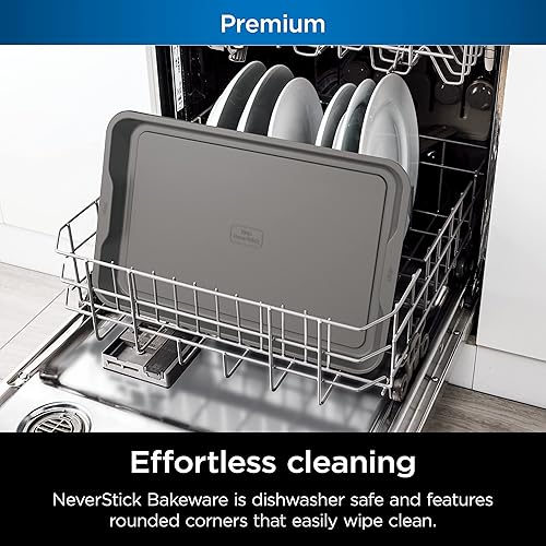 Miniatura 5 de Ninja B30017 Foodi NeverStick Premium - Bandeja para hornear de 11 x 17 pulgadas, antiadherente, apta para horno hasta 500F, apta para lavavajillas,