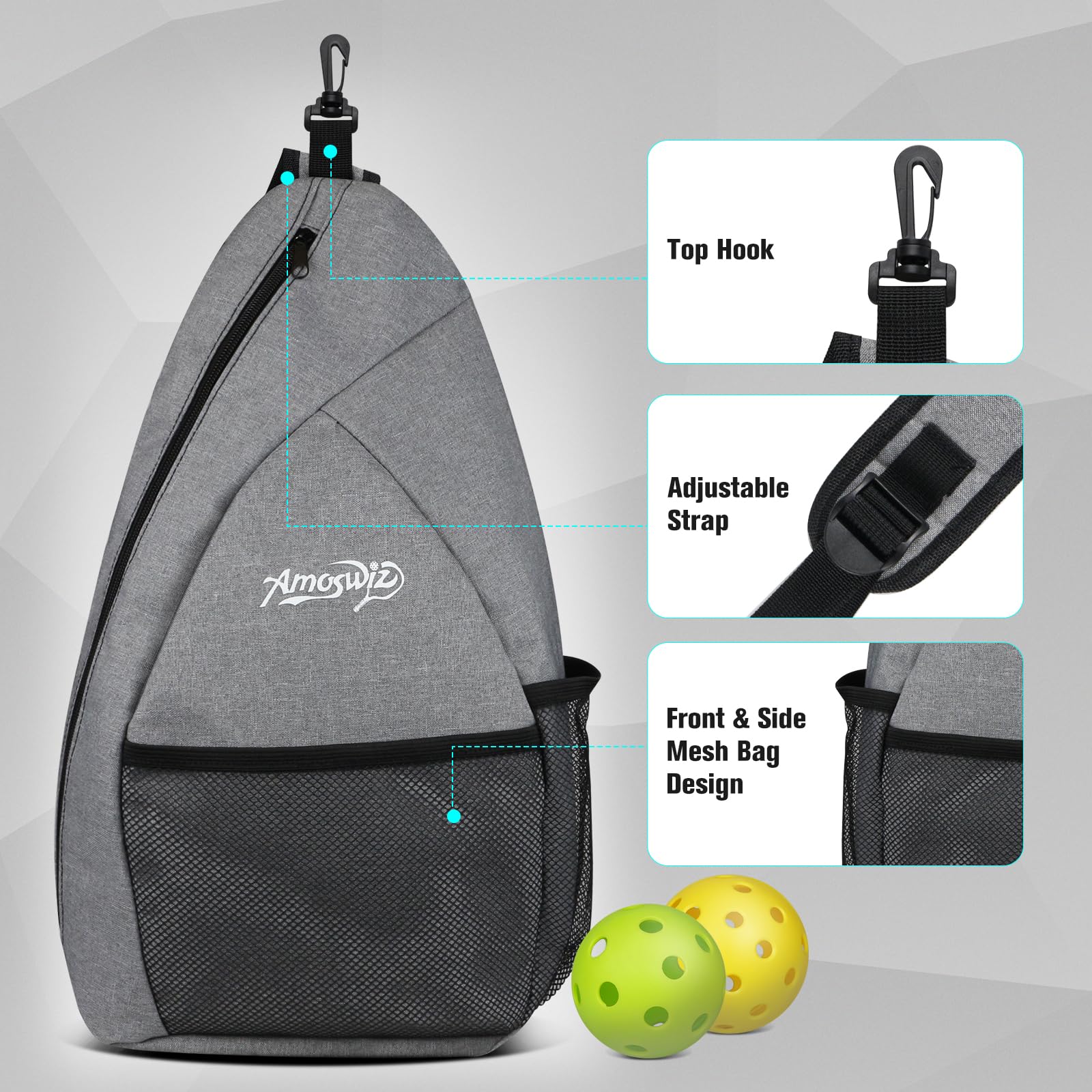 Pickleball Paddles Set of 4, 2/4 Pickle Ball Rackets with 4 Balls & a Backpack, Pickleball Gifts for Men & Women